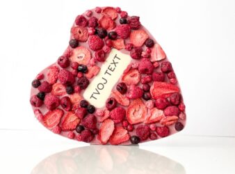 Chocolate heart – ruby chocolate, 225g