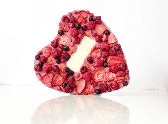 Chocolate heart – ruby chocolate, 225g