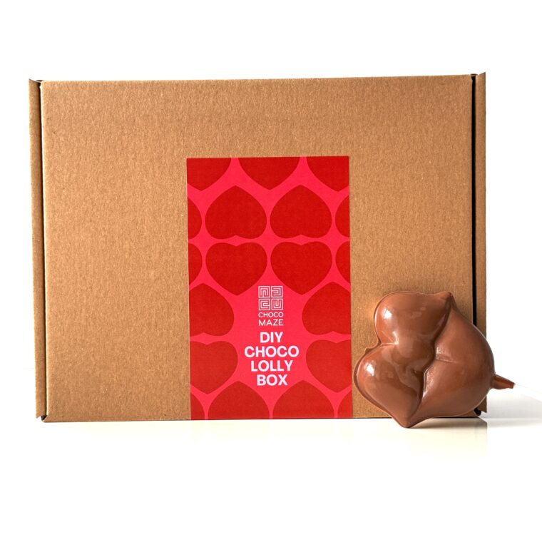 Valentínsky DIY box – výroba čokoládových lízatiek v tvare pusy