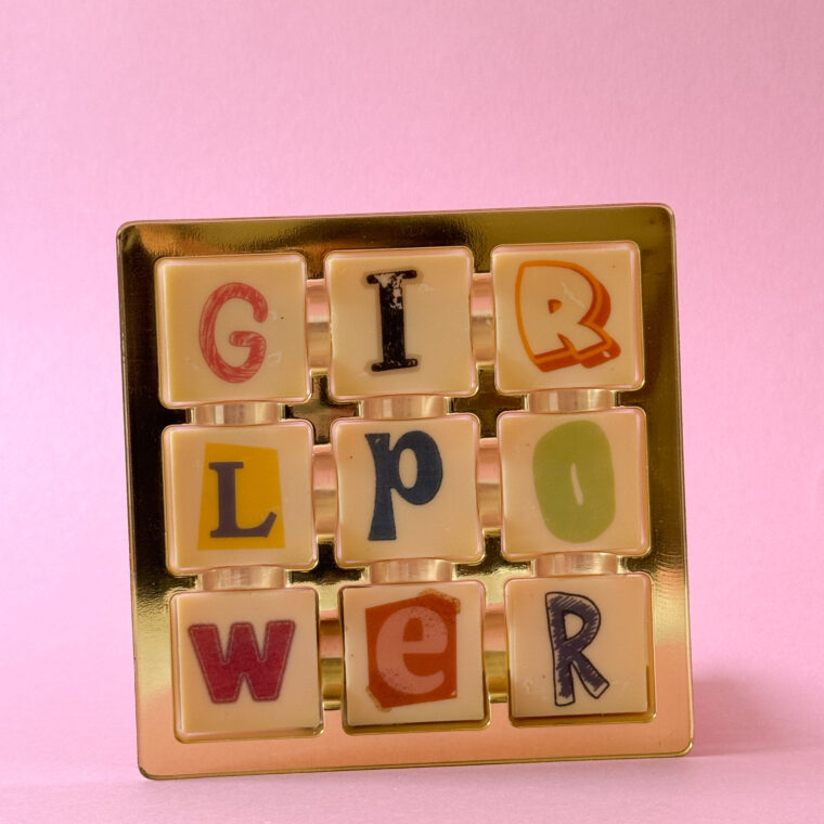 Girl PWR čokoláda s potlačou