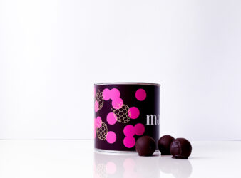 Malinka: čokoládové truffle plnené malinovým krémom, 200g